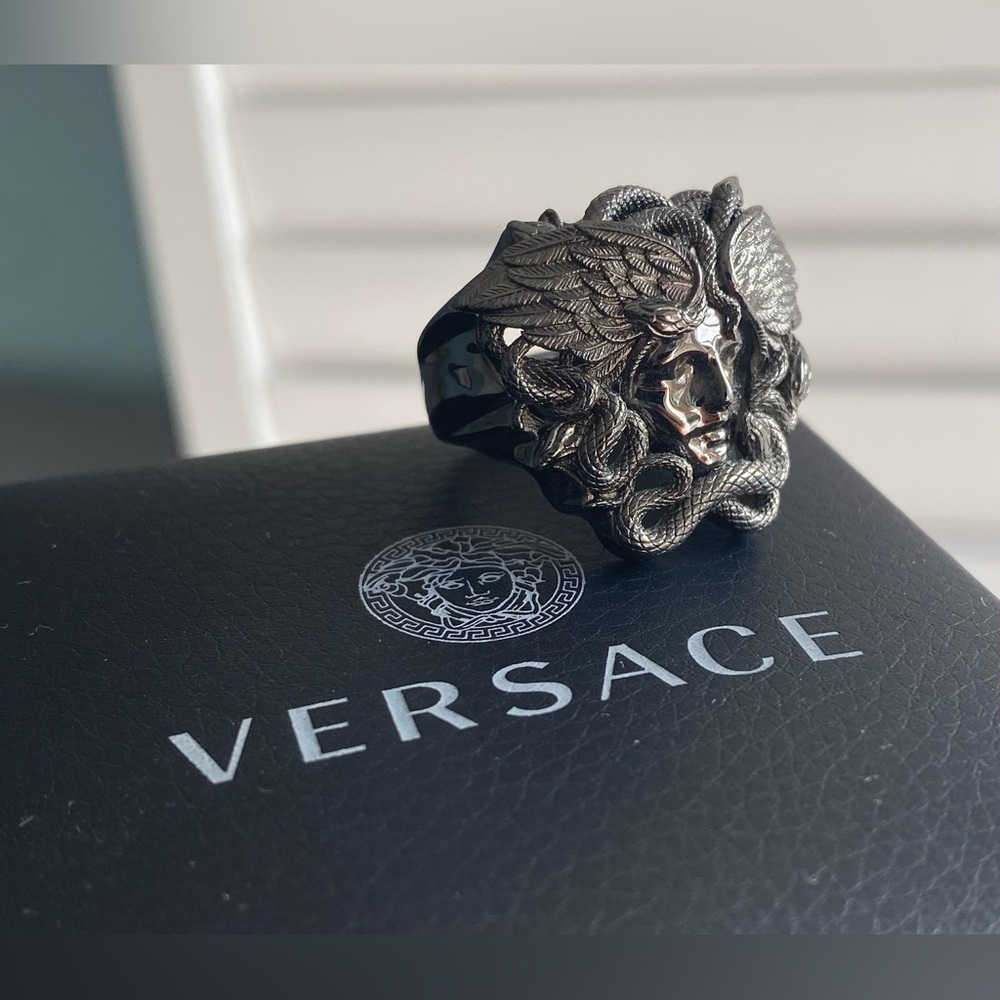 Versace Silver Medusa Ring